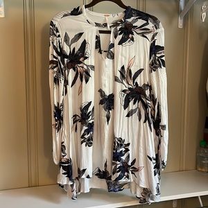 Free People flowy floral top